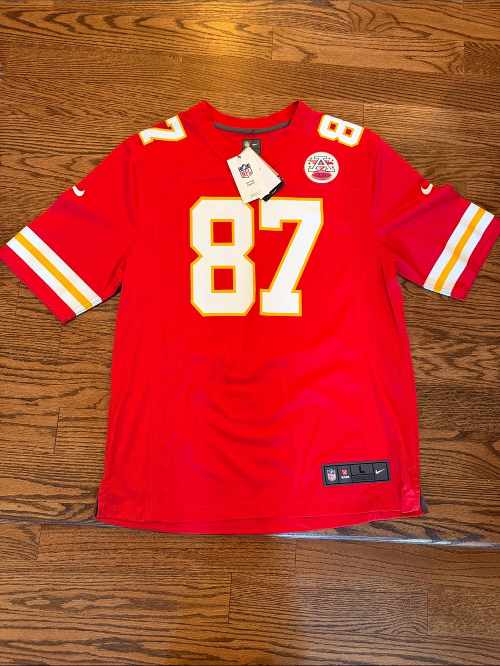 Nike Red Chiefs Kelce #87 Football Jersey Men's Size Large NWT